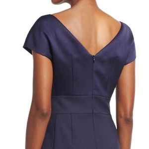 EVE Escada satin bodice Sheath  dress Deep Sea Size 46/16 New see details